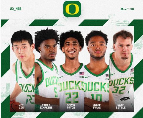 Линь Вэй выходит в стартовом составе! Первая игра в новом сезоне Университета Орегона против Гавайского университета